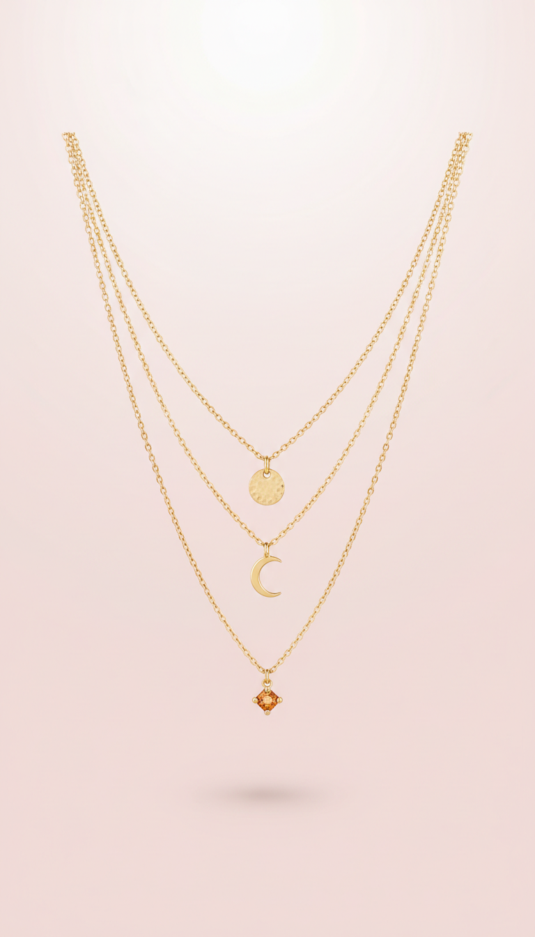 Delicate Gold Layered Necklaces